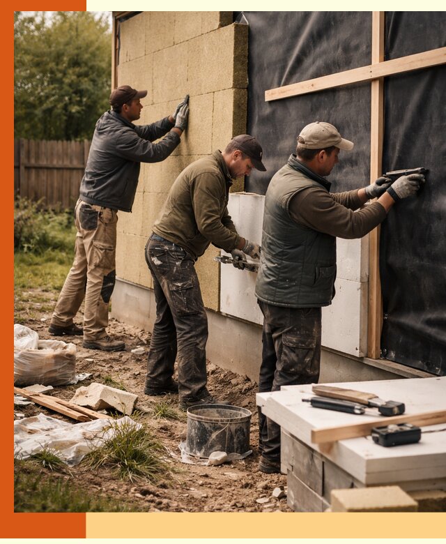 Утепление дачного дома под ключ в Раменском