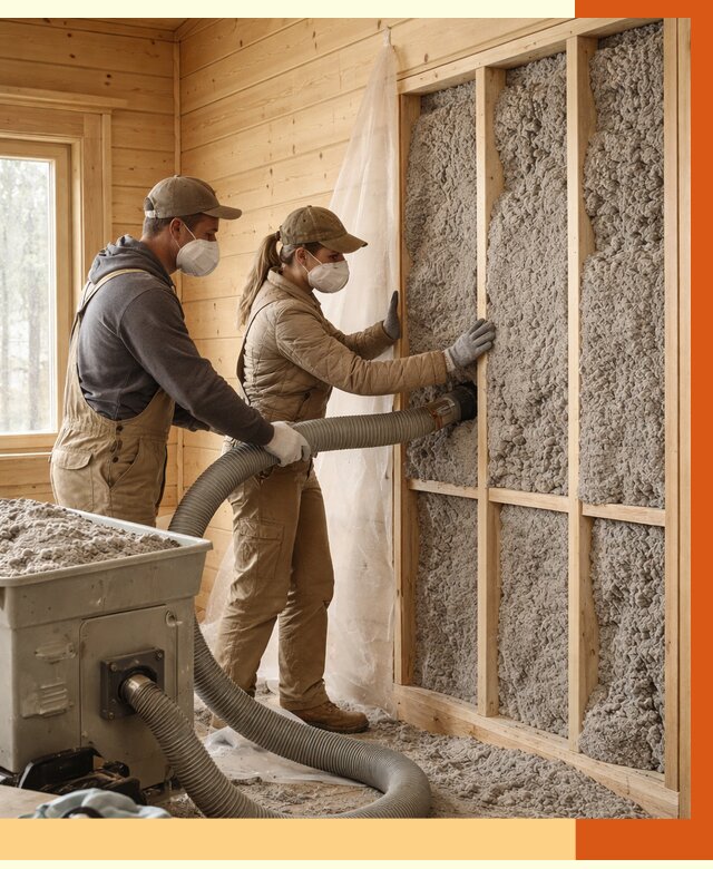 Утепление дачного дома эковатой в Раменском от 1470 руб./м2 — комплексно, ТепломастерРмн