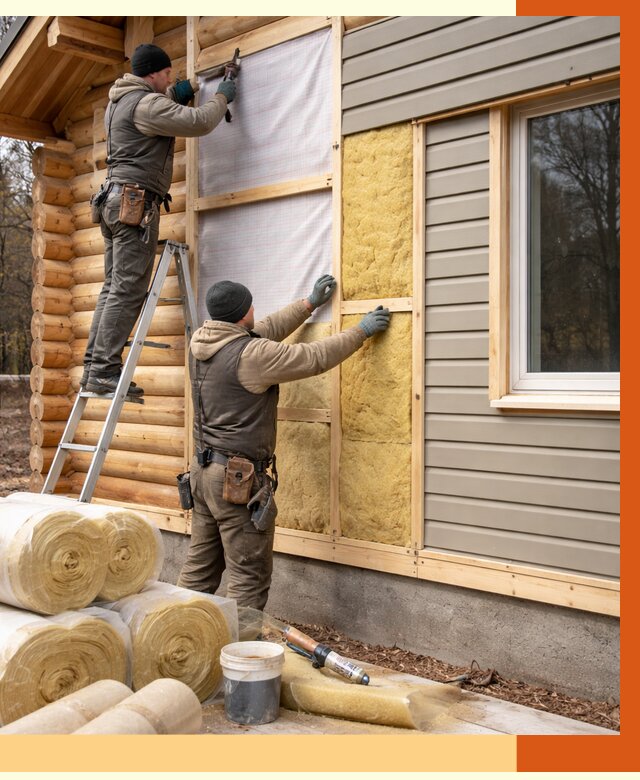 Утепление деревянного дома в Раменском от 6286 руб./м2 — заказать работы | ТепломастерРмн