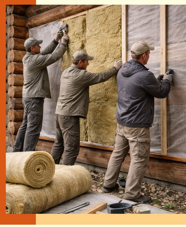 Утепление деревянного дома в Раменском эффективными технологиями