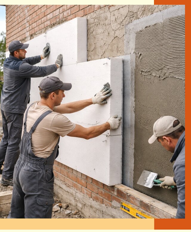 Утепление кирпичного дома в Раменском от 4258 руб. под ключ | ТепломастерРмн