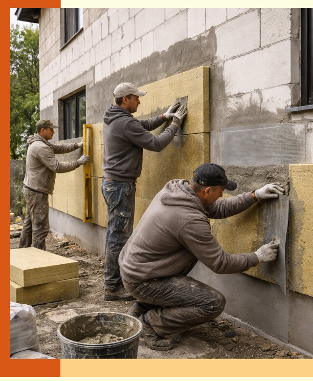 Утепление дома из газобетона в Раменском качественно и долговечно