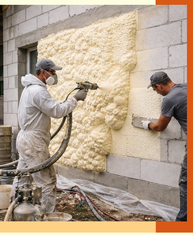 Утепление дома из газобетона ППУ в Раменском от 4867 руб./м² под ключ | ТепломастерРмн