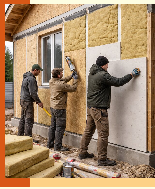 Профессиональное утепление дома из SIP-панелей в Раменском