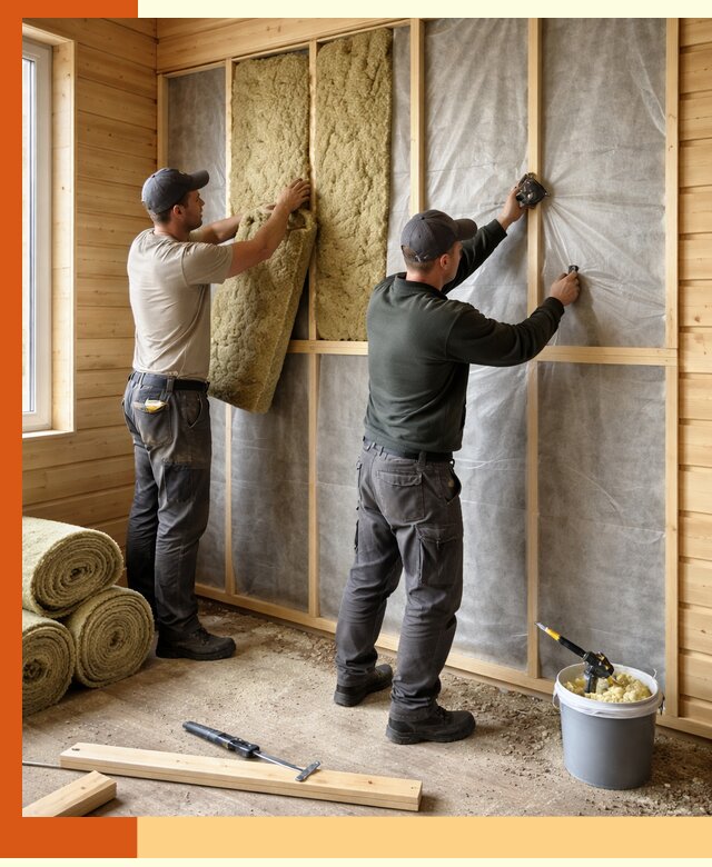 Утепление дома из минибруса в Раменском: комплексные теплоизоляционные работы