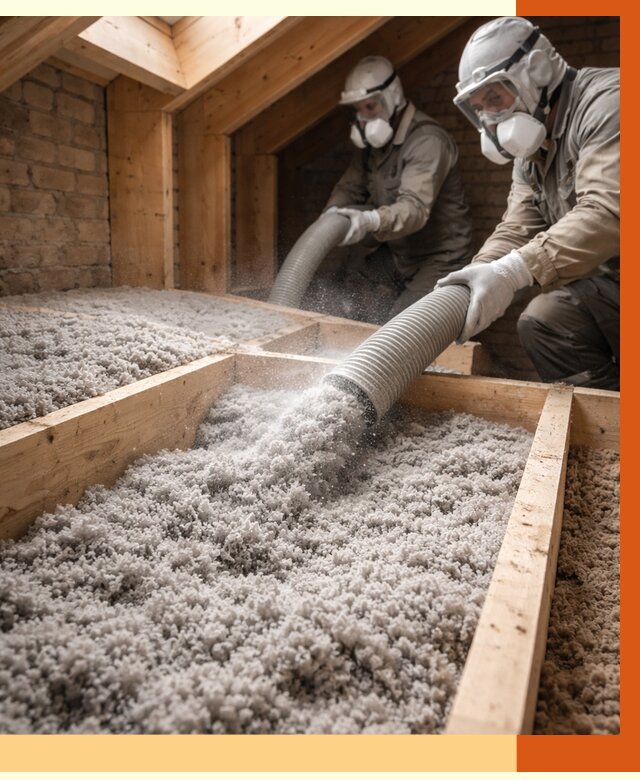 Утепление коттеджа эковатой в Раменском от 2535 руб./м² — комплексная задувка и монтаж | ТепломастерРмн