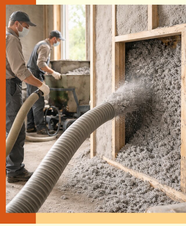 Утепление коттеджа эковатой в Раменском с гарантией качества