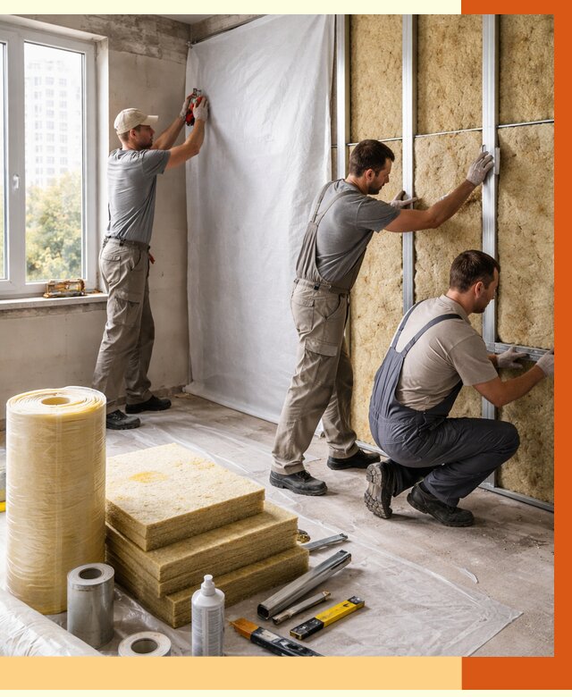 Утепление квартиры в Раменском от 4563 руб/м2 — утеплить квартиру изнутри и снаружи | ТепломастерРмн