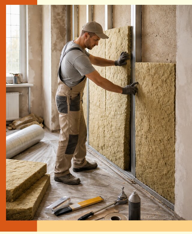 Утепление квартиры в Раменском — комплексная теплоизоляция стен и полов