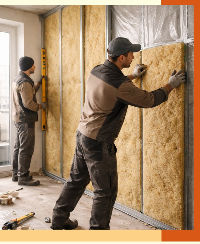 Утепление квартиры изнутри в Раменском от 4410 руб. за м2 | Проф. работы ТепломастерРмн