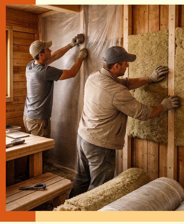 Утепление бани изнутри в Раменском качественно и недорого