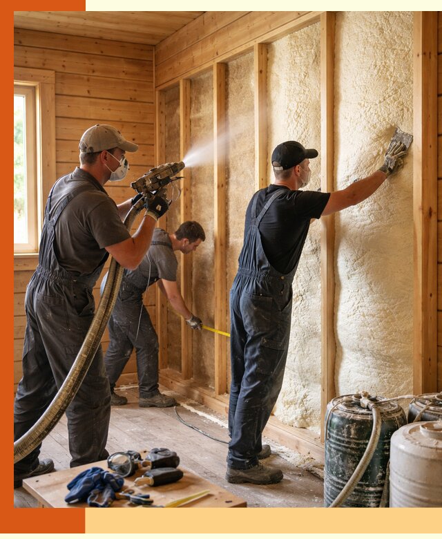 Утепление бани пенополиуретаном (ППУ) в Раменском