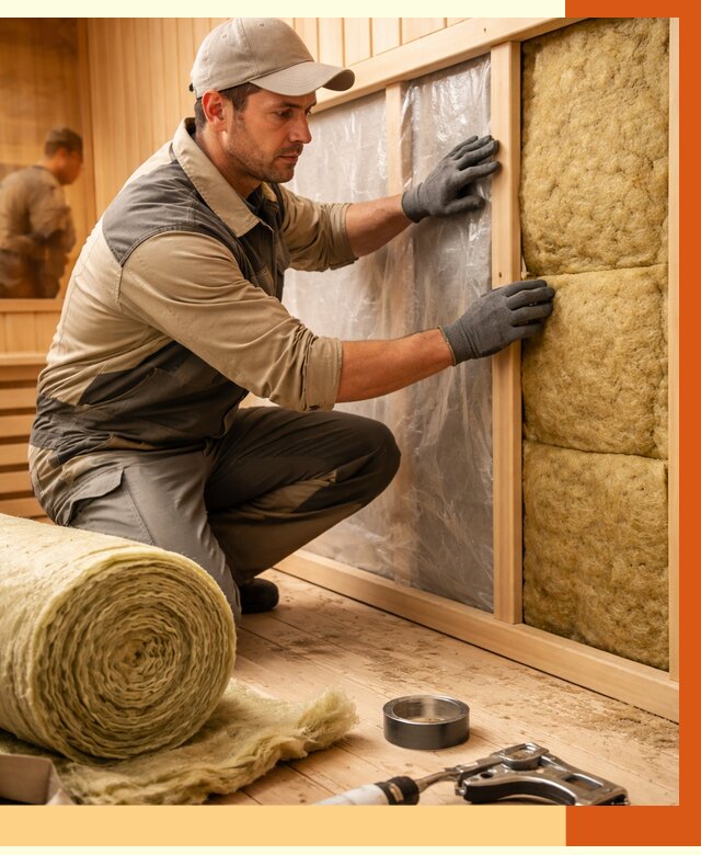 Утепление сауны изнутри в Раменском от 6590 руб. за м2 | ППУ, под ключ — ТепломастерРмн