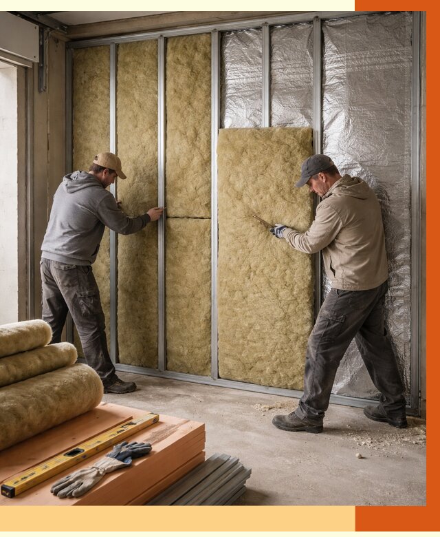 Утепление гаража изнутри в Раменском от 7604 руб/м2 — работы и цена | ТепломастерРмн