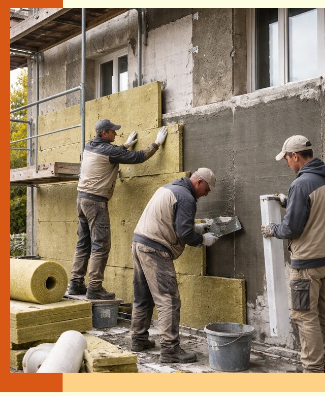 Утепление фасада зданий и домов в Раменском