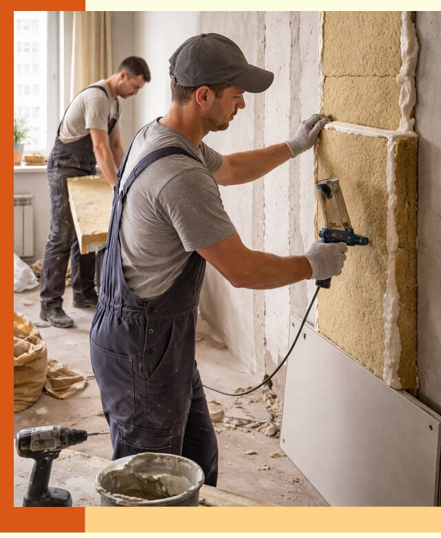 Утепление стен изнутри в Раменском — качественно и эффективно