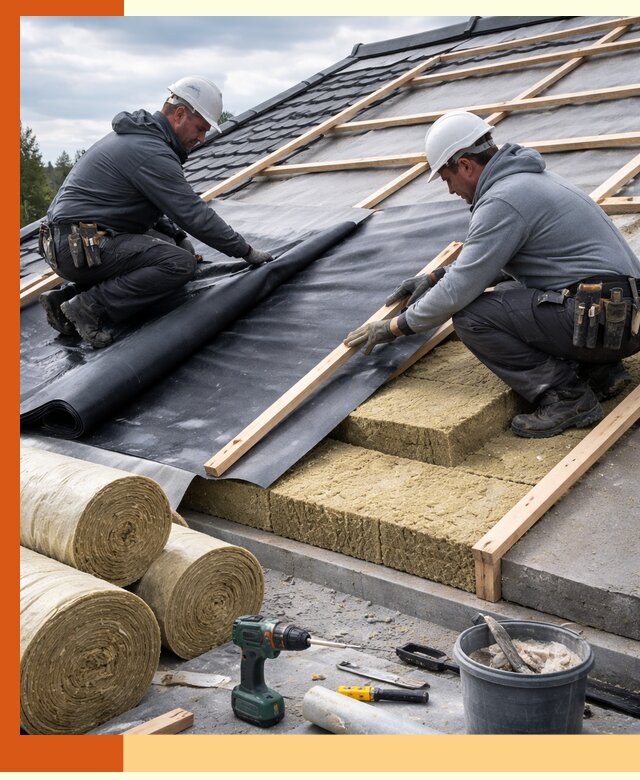 Утепление крыши снаружи в Раменском: профессиональная теплоизоляция