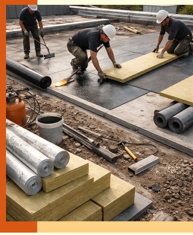 Утепление плоской крыши в Раменском — надежная теплоизоляция и герметизация