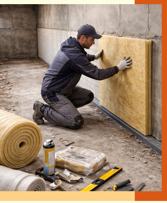 Утепление фундамента изнутри в Раменском от 4258 руб./м2 — работы под ключ | ТепломастерРмн