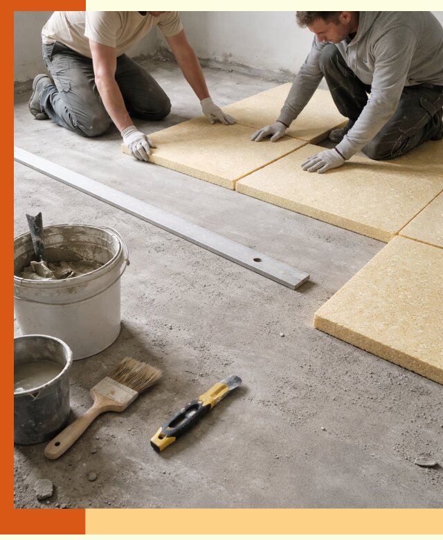 Утепление бетонного пола в Раменском профессионально и недорого