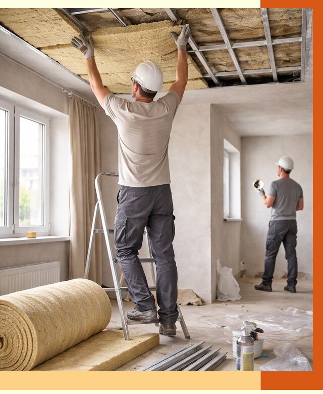 Утепление потолка в частном доме в Раменском от 963 руб./м² — работы под ключ | ТепломастерРмн