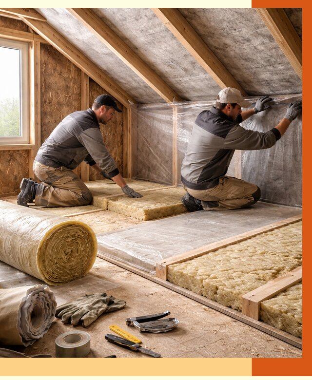 Утепление чердака в Раменском от 7604 руб/м² — теплоизоляция и комплексное утепление под ключ | ТепломастерРмн