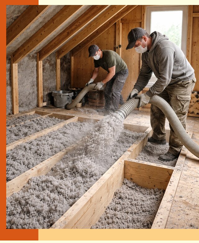 Утепление мансарды эковатой в Раменском с гарантией качества