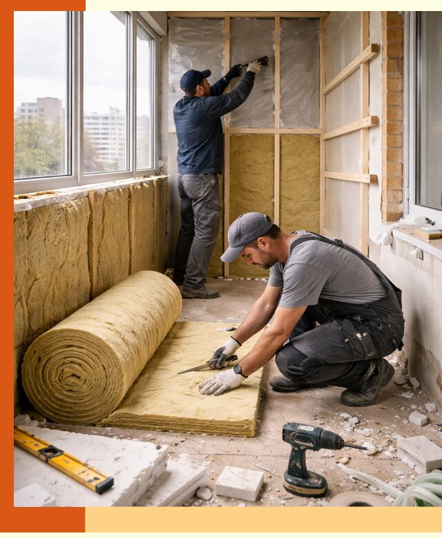 Утепление балкона под ключ в Раменском качественно и быстро