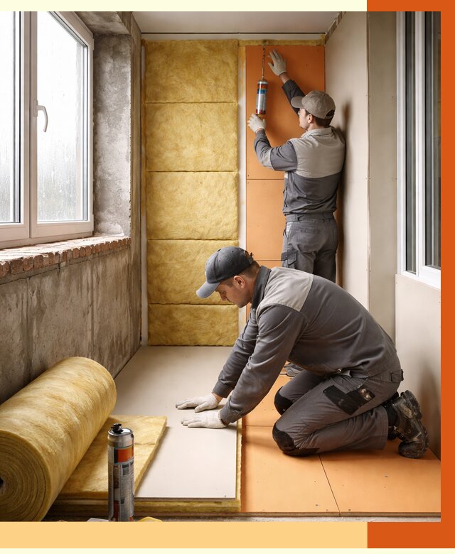 Утепление лоджии под ключ в Раменском от 6590 руб/м2 — комплексное решение | ТепломастерРмн