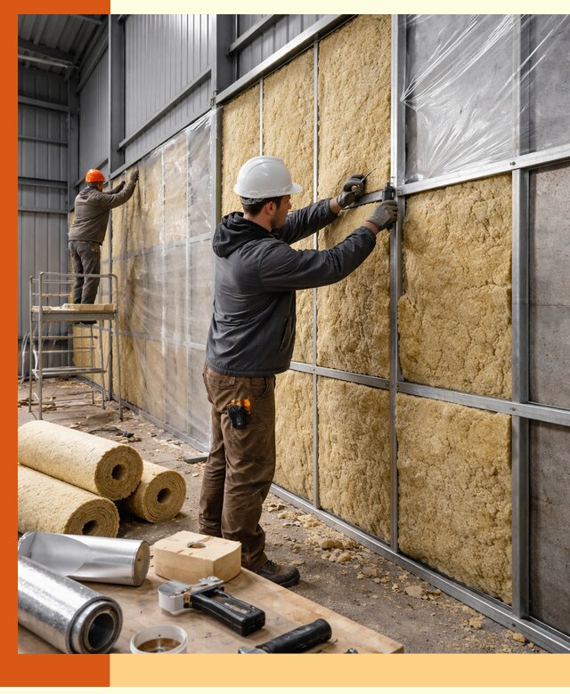 Утепление ангара в Раменском — профессиональная теплоизоляция помещений