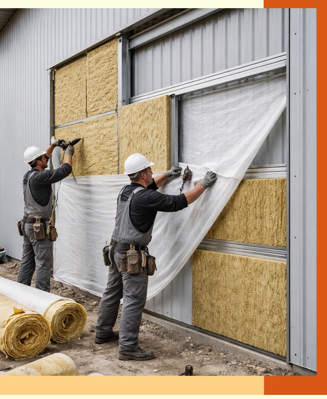 Утепление металлического склада в Раменском от 4563 руб/м2 — комплексное утепление под ключ | ТепломастерРмн