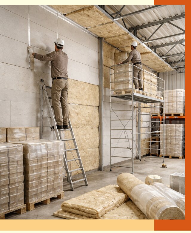 Утепление склада готовой продукции в Раменском от 1977 руб./м2 — комплексно | ТепломастерРмн