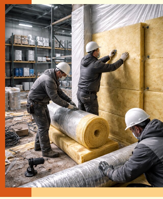 Утепление склада химсырья в Раменском: безопасная и эффективная изоляция