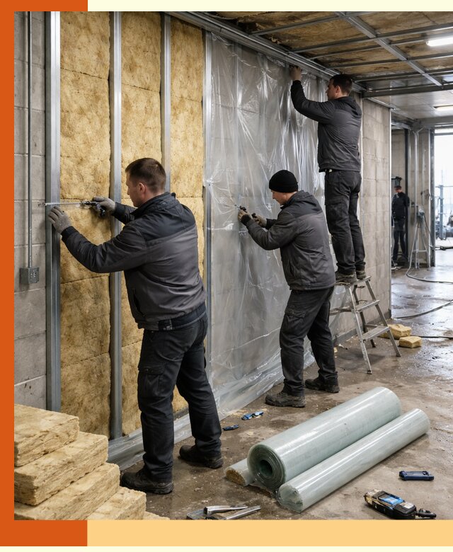 Профессиональное утепление автомойки в Раменском для любого типа помещений