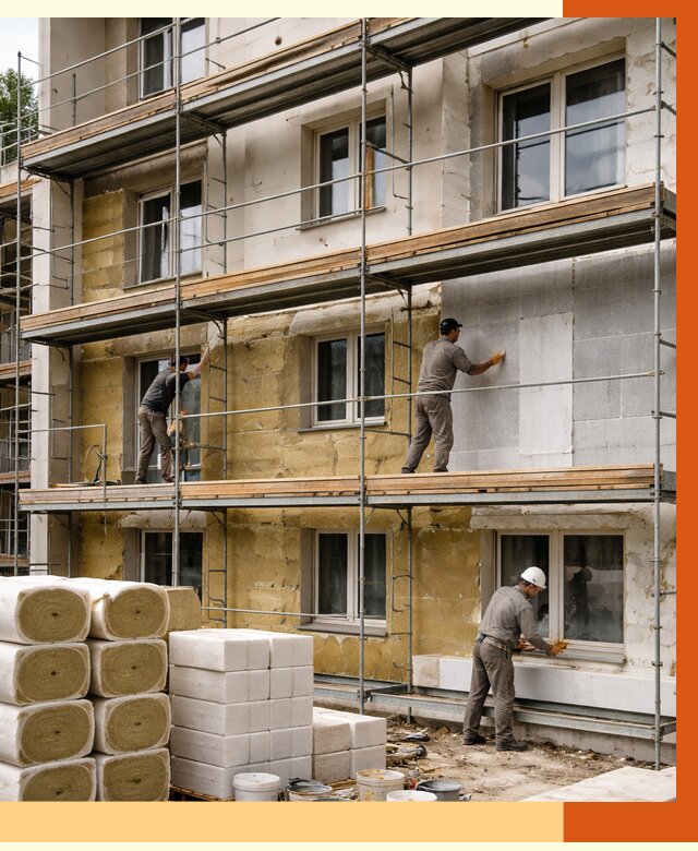 Утепление гостиницы в Раменском от 7300 руб./м2 — комплексно, ППУ, под ключ | ТепломастерРмн