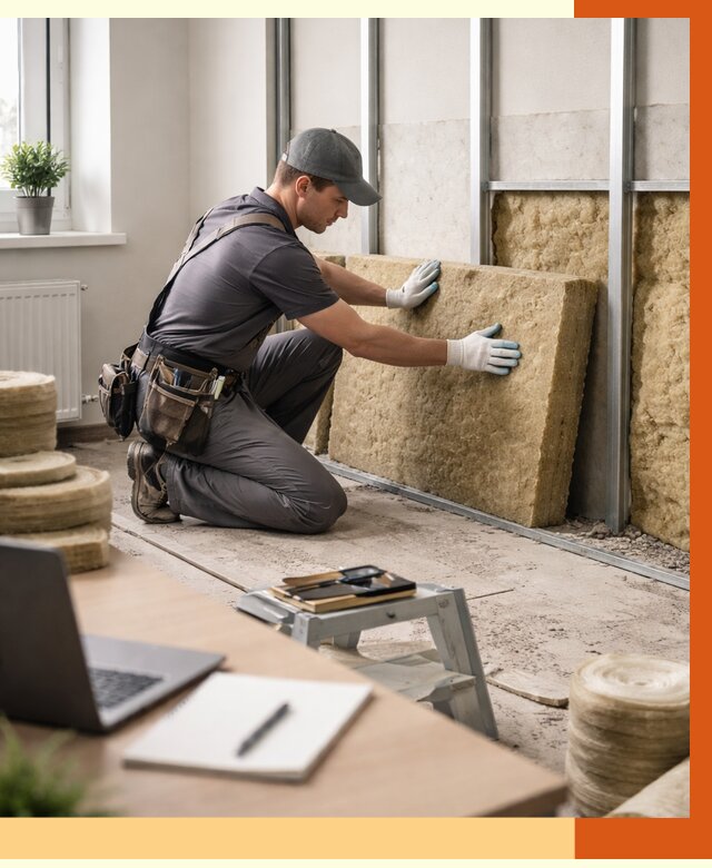 Утепление офиса в Раменском от 4563 руб/м2 — комплексное утепление офиса под ключ | ТепломастерРмн