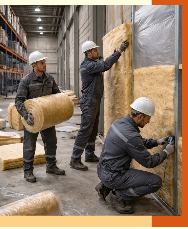 Утепление логистического центра в Раменском от 4563 руб/м² под ключ | ТепломастерРмн