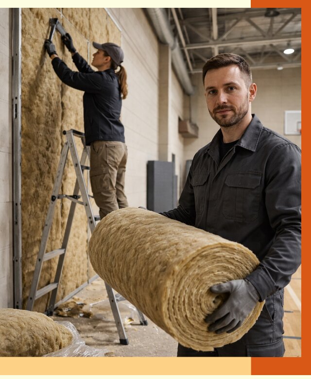 Утепление спортзала в Раменском от 7604 руб/м2 — комплексное утепление под ключ | ТепломастерРмн