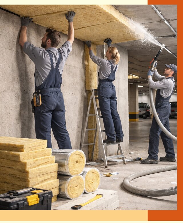 Утепление паркинга в Раменском от 6895 руб./м2 — работы под ключ | ТепломастерРмн