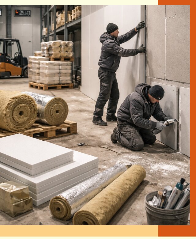 Утепление холодного склада в Раменском от 8618 руб/м2 — комплексное под ключ | ТепломастерРмн