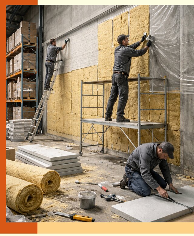 Утепление холодного склада под ключ в Раменском