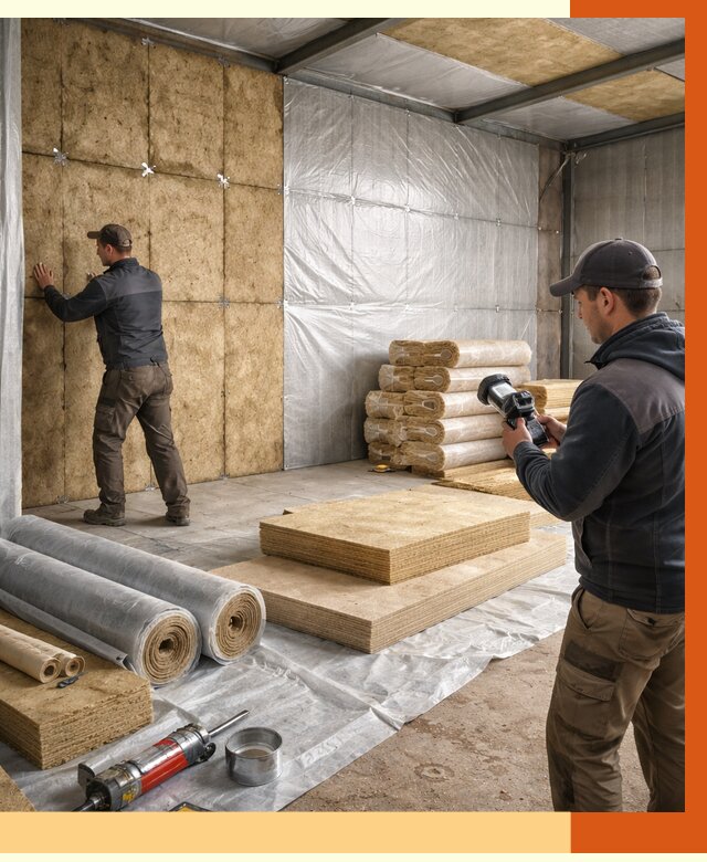 Утепление теплого склада в Раменском под ключ от 11660 руб/м² | ТепломастерРмн