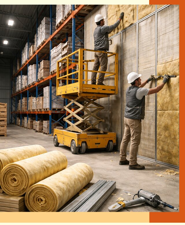 Утепление торгового склада в Раменском от 3244 руб/м2 — комплексно и под ключ | ТепломастерРмн