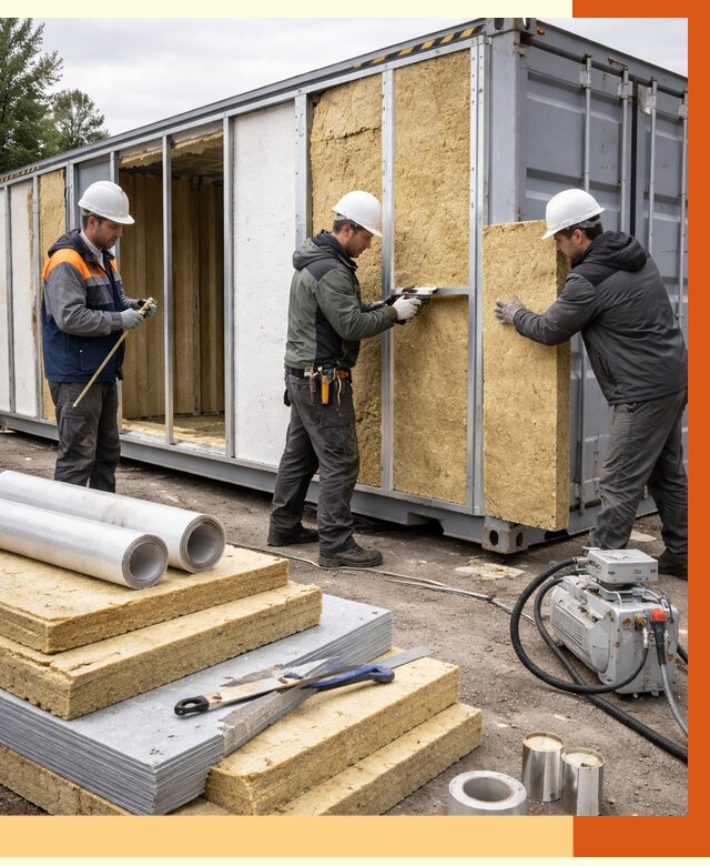 Утепление морского контейнера в Раменском от 3802 руб. под ключ | ТепломастерРмн