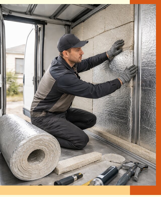 Утепление фургона рефрижератора в Раменском от 12674 руб./м² под ключ | ТепломастерРмн