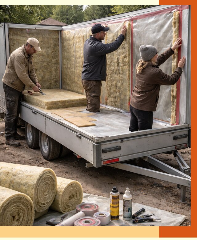 Утепление прицепа в Раменском под ключ от 12674 руб. — комплекс от ТепломастерРмн