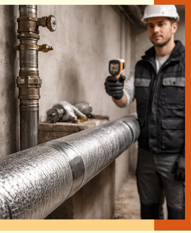 Утепление труб водоснабжения в Раменском от 8618 руб. за м² — услуги ТепломастерРмн