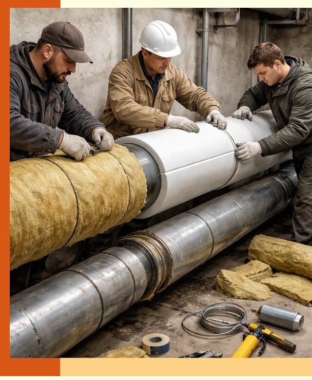 Утепление трубопровода в Раменском с гарантией энергоэффективности