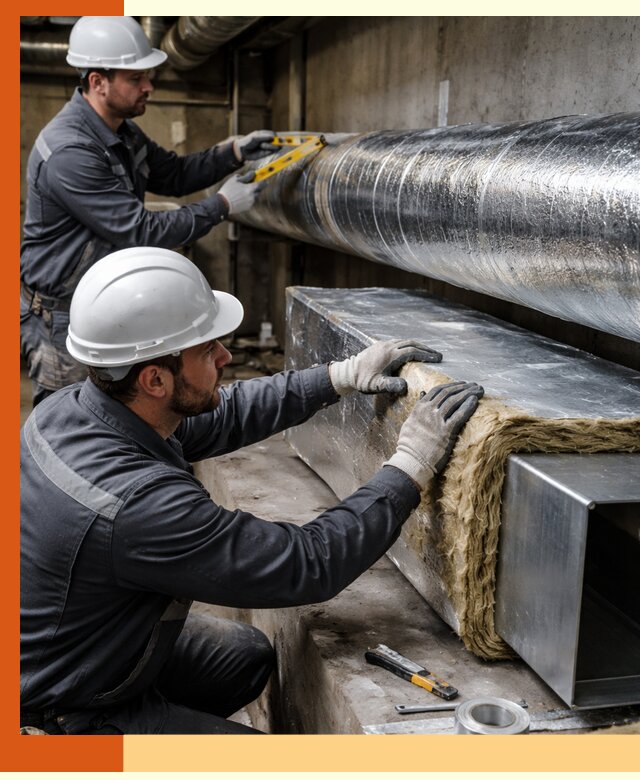 Профессиональное утепление воздуховодов и теплоизоляция в Раменском