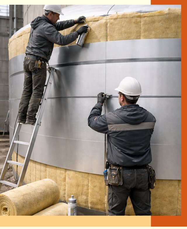 Утепление цистерны в Раменском пенополиуретаном от 14702 руб. под ключ | ТепломастерРмн